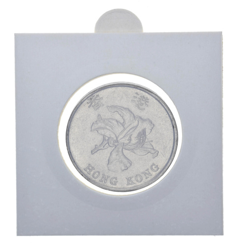 фото Гонконг 5 долларов 1993 F-VF Цветок