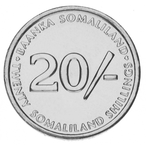 фото Сомалиленд 20 шиллингов 2002 UNC Собака