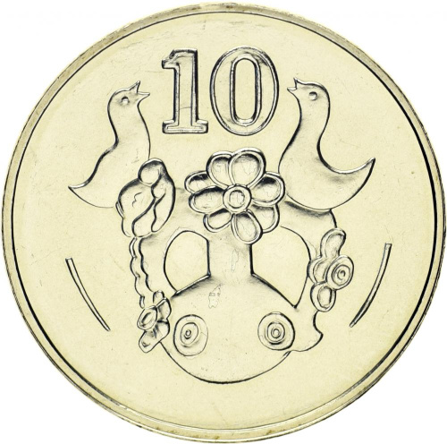 фото Кипр 10 центов 2004 UNC
