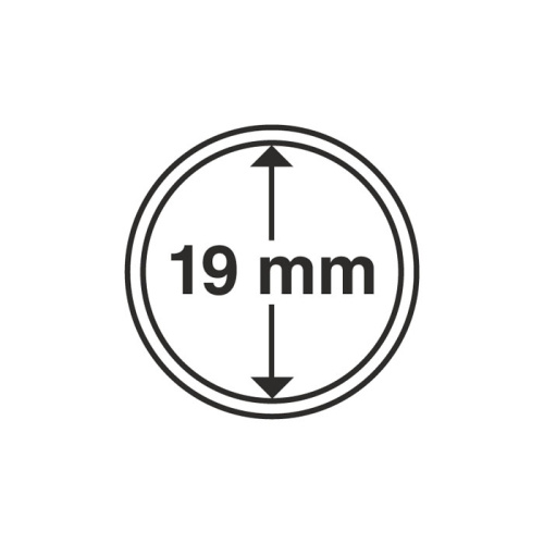 фото Капсула для монеты 19 мм, Leuchtturm