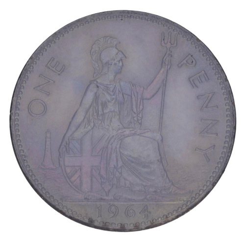 фото Великобритания 1 пенни 1964 F-VF