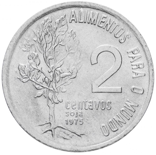 фото Бразилия 2 сентаво 1975 VF (KM#586)