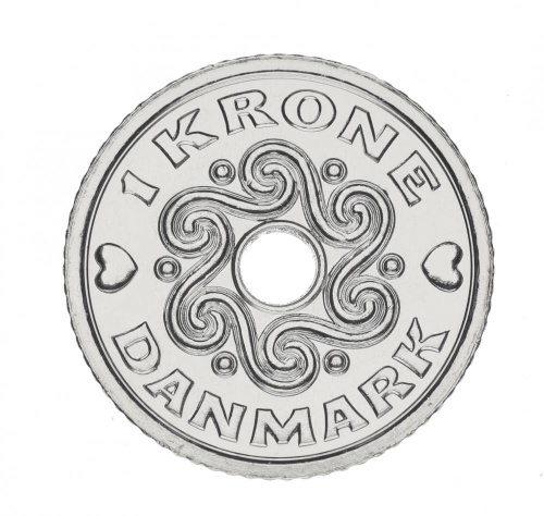 фото Дания 1 крона 2020 UNC
