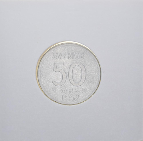 фото Швеция 50 эре 1958 F-VF Серебро