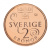 фото Швеция 2 кроны 2016 AU-UNC