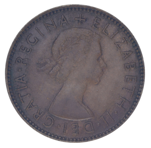 фото Австралия 0,5 пенни 1954 F-VF