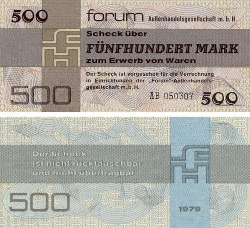 фото Германия 500 марок 1979 UNC ГДР (PFX7)
