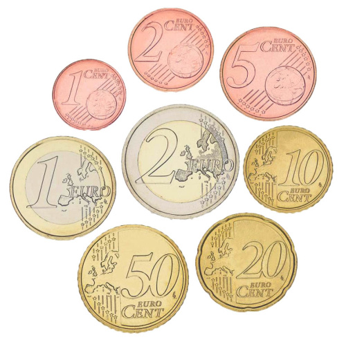 фото Литва набор из 8 монет евро 2015 UNC 1, 2, 5, 10, 20, 50 евроцентов, 1, 2 евро