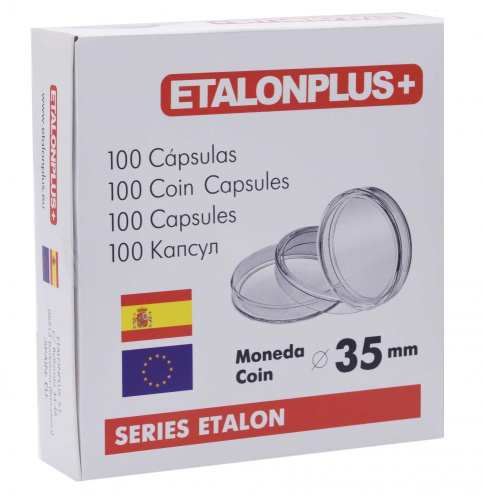 фото Капсулы для монет 35 мм. (100 штук) Etalonplus