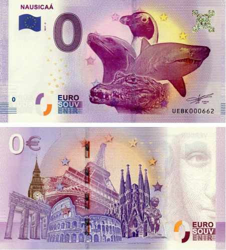 фото Франция 0 ЕВРО 2017 UNC Наусика Фауна