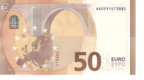 фото Испания 50 евро 2017 VA V001 UNC