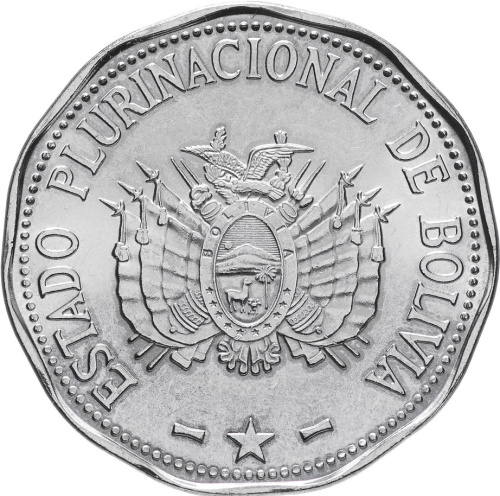 фото Боливия 2 боливиано 2017 «Порт Кобиха» UNC