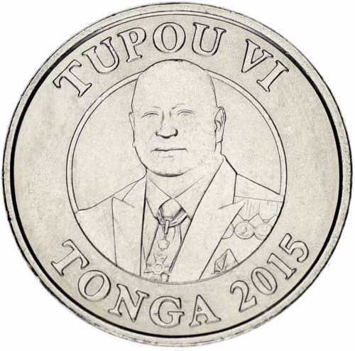 фото Тонга 5 сенити 2015 UNC Цветок