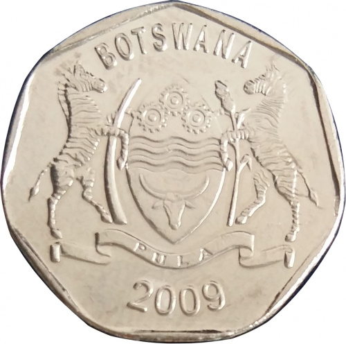 фото Ботсвана 25 тхебе 2009 UNC (KM#28)
