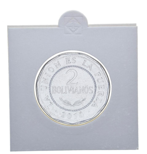 фото Боливия 2 боливиано 2010 AU-UNC