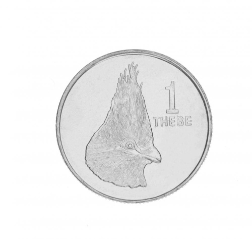 фото Ботсвана 1 тхебе 1991 UNC Птица