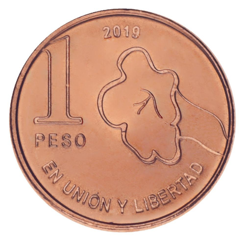 фото Аргентина 1 песо 2019 UNC
