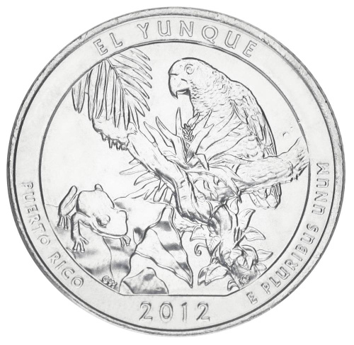фото США 25 центов (квотер) 2012 P «Национальные парки - Эль Юнке (11-й парк)» UNC (KM#519)