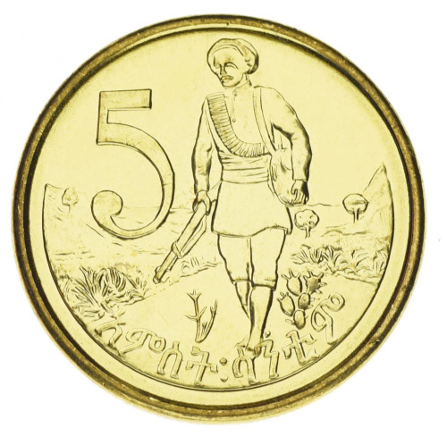 фото Эфиопия 5 центов 2004-2010 UNC