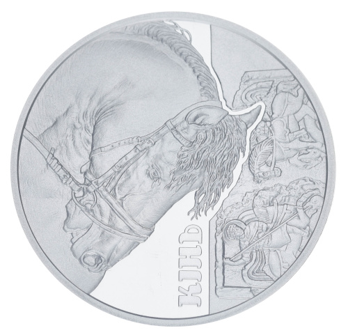 фото Украина 5 гривен 2019 Серебро UNC Конь (Ag 925, пол-унции, 15,55 грамм)