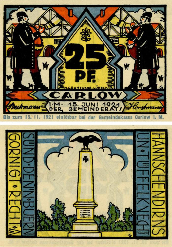 фото Германия Нотгельд 25 пфеннигов 1921 F-VF Любек