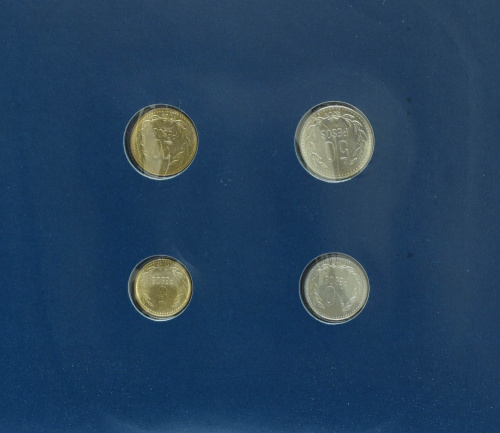 фото Колумбия Набор монет 1990-1991 UNC 5, 10, 20, 50 песо и 1 марка в сувенирной упаковке