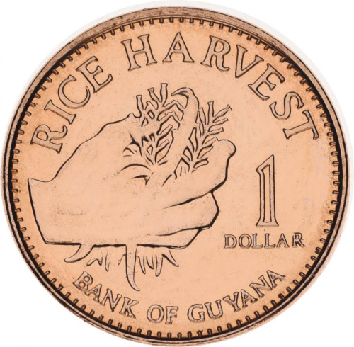 фото Гайана 1 доллар 2015 UNC (KM#50)