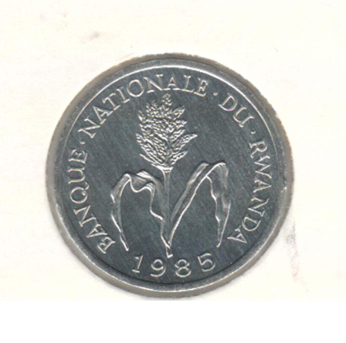 фото Руанда 1 франк 1985 VF (KM#12)