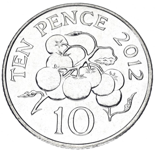 фото Гернси 10 пенсов 2012 UNC