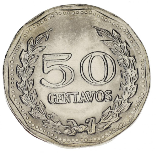 фото Колумбия 50 сентаво 1975 F-VF
