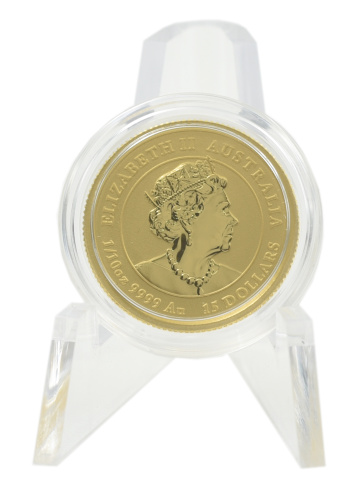 фото Австралия 15 долларов 2021 Золото UNC Восточный календарь - Год быка (Au 999,9, 1/10 унции, 3,11 грамма)