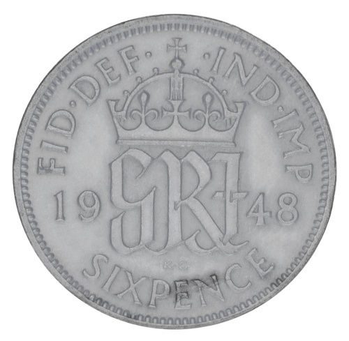 фото Великобритания 6 пенсов 1948 F-VF