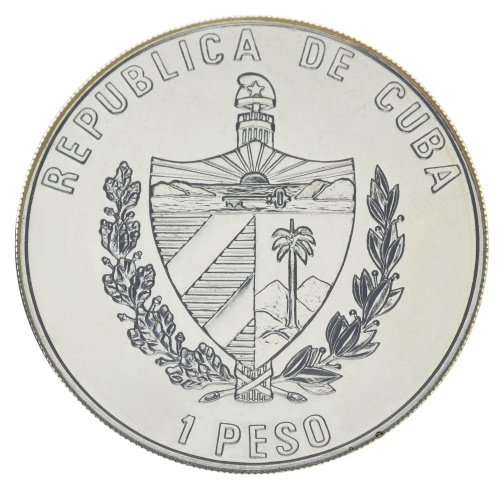 фото Куба 1 песо 1995 UNC 50 лет ООН