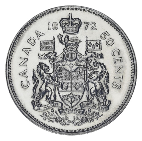 фото Канада 50 центов 1972 AU-UNC