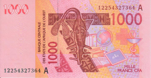 фото Западная Африка 1000 франков 2003 UNC A (P115Aa)
