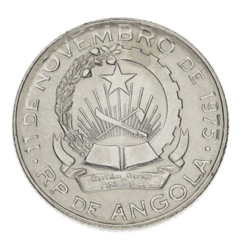 фото Ангола набор из 6 монет 1975-1978 AU-UNC 50 лвей, 1, 2, 5, 10, 20 кванза