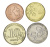 фото Аргентина набор из 4 монет 2016-2019 UNC 1, 2, 5, 10 песо