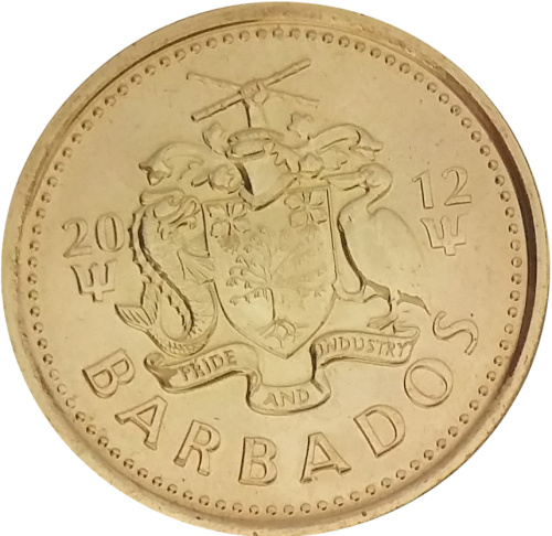 фото Барбадос 5 центов 2012 UNC (KM#11a)