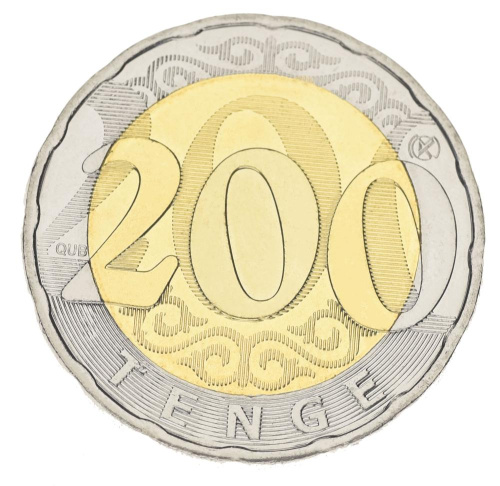 фото Казахстан 200 тенге 2021 Биметалл UNC