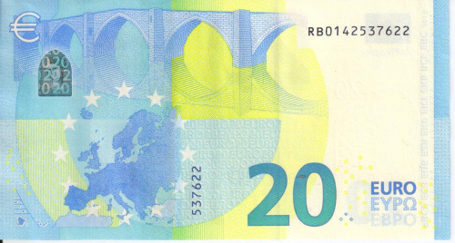 фото Германия 20 евро 2015 RB R010 UNC