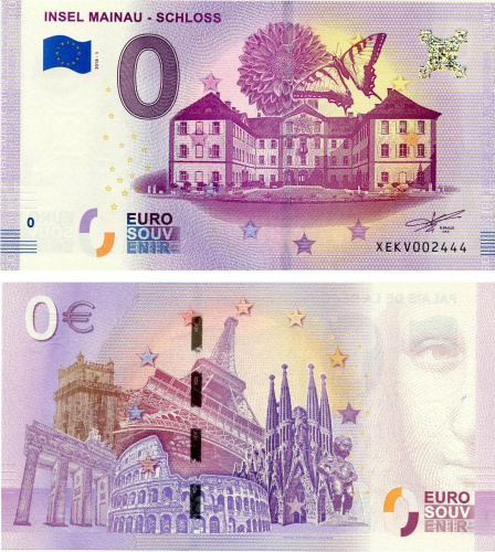 фото Германия 0 ЕВРО 2018 UNC Остров Майнау Бабочка