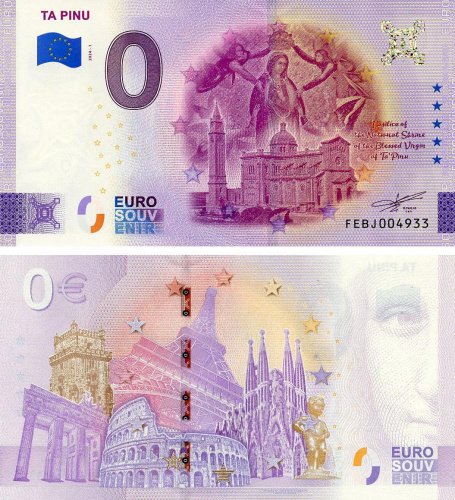 фото Мальта 0 ЕВРО 2024 UNC Та Пину 