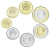фото Марокко набор из 7 монет 2002-2021 UNC 5, 10, 20, 50 сантим, 1, 5, 10 дирхам