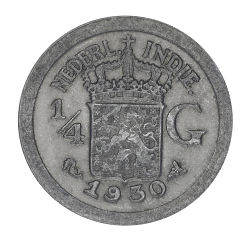 фото Нидерландская Индия 1/4 гульдена 1930 F-VF (Ag 720, 3,18 грамм)