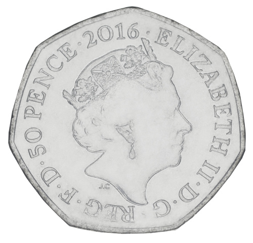 фото Великобритания 50 пенсов 2016 «Кролик Питер» UNC