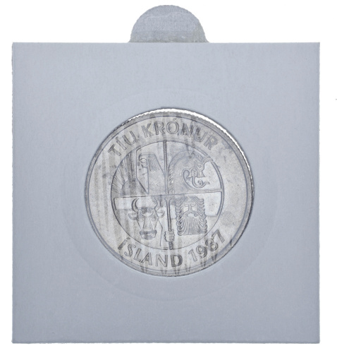 фото Исландия 10 крон 1987 F-VF