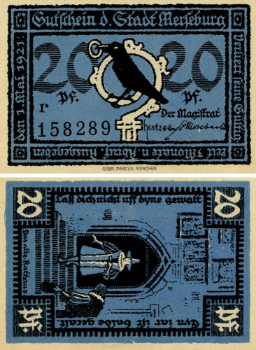 фото Германия Нотгельд  20 пфеннигов 1921  F-VF Мюнхен