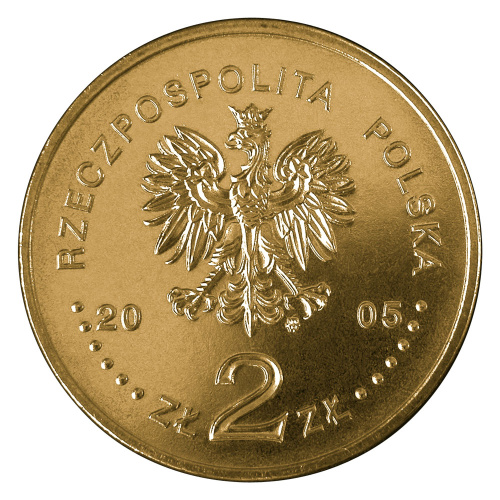 фото Польша 2 злотых 2005 VF-AU Международная выставка Экспо 2005 в Японии