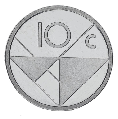 фото Аруба 10 центов 2020 UNC