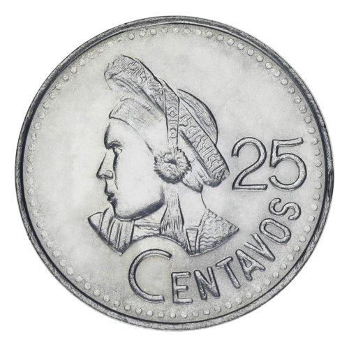 фото Гватемала 25 сентаво 1991 AU-UNC